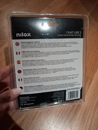 Nilox Chat Live 2 Auriculares con Micrófono