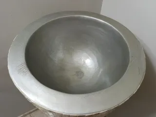 Jarrón nacarado crudo 125 cm x 45 cm