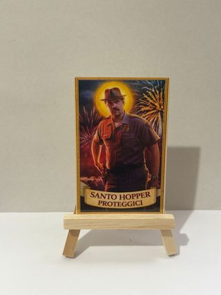 Santino Hopper Stranger Things Plastificato