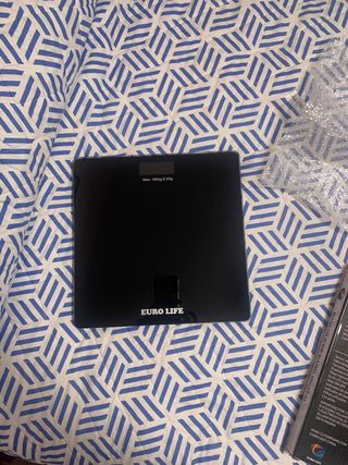 Báscula de Baño Digital Euro Life Negra