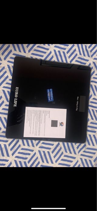 Báscula de Baño Digital Euro Life Negra