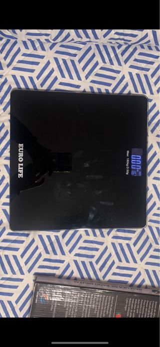 Báscula de Baño Digital Euro Life Negra