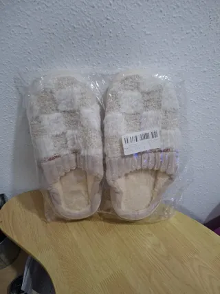 Zapatillas de casa a cuadros