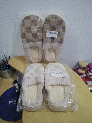 Zapatillas de casa a cuadros