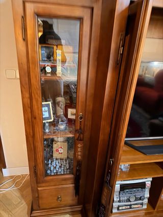 Mueble de salón clásico madera maciza