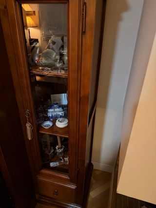 Mueble de salón clásico madera maciza