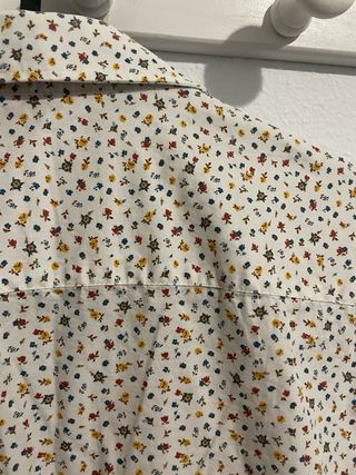 Camisa ZARA Slim Fit Estampada Talla M
