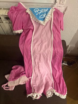 Disfraz de adulto de Bebé Rosa con Gorro
