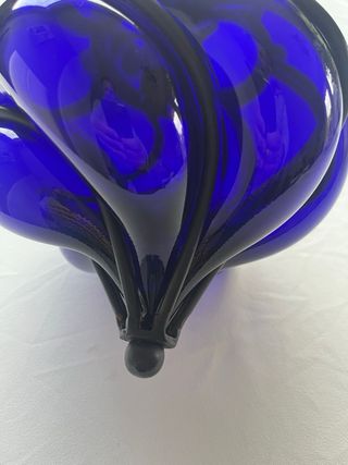 Lampada Vetro Soffiato Veneziano Blu