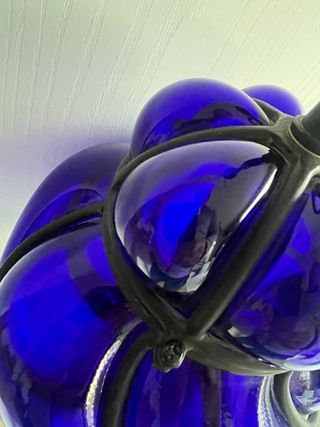 Lampada Vetro Soffiato Veneziano Blu