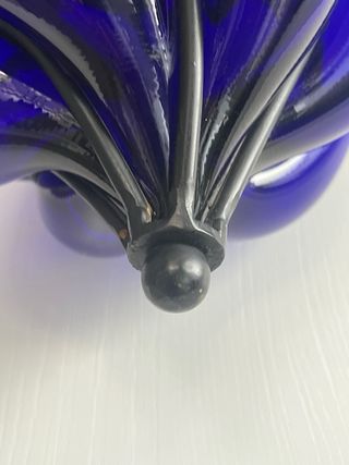 Lampada Vetro Soffiato Veneziano Blu