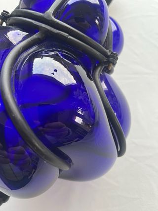 Lampada Vetro Soffiato Veneziano Blu