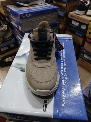 Zapatillas STX Hombre Beige/Negro t 40 piel