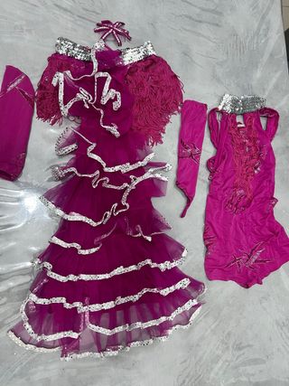 Vestito da ballerina fucsia con paillettes
