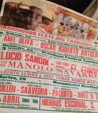 CARTEL TOROS DEBUT PUBLICO JOSE TOMÁS COLMENAREJO