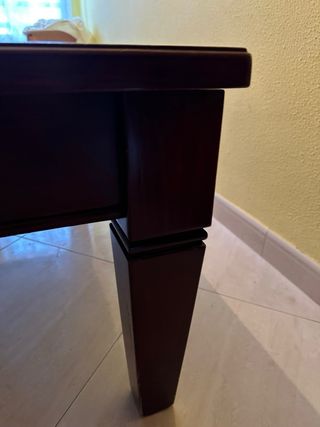 Mesa Plegable Madera y Cristal