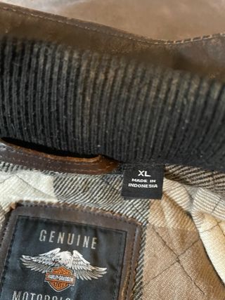 Chaqueta Piel Harley Davidson XL