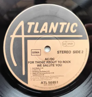 LP 1981 🇩🇪 AC/DC - FOR THOSE ABOUT TO ROCK