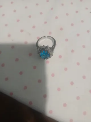 Anillo Plata con Piedra Azul