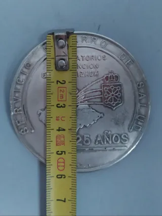 Medalla Plata 925 Servicio Navarro Salud 6cm 71.80