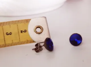 Pendientes Swarovski Azules y Plateados