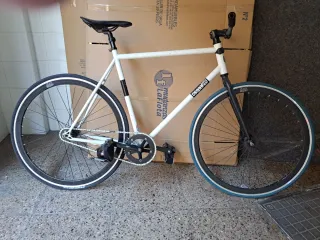 Bicicleta Fixie Blanca