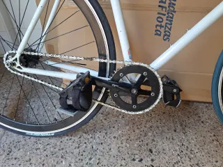 Bicicleta Fixie Blanca