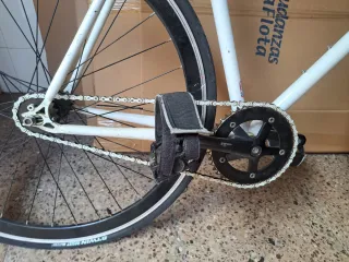 Bicicleta Fixie Blanca