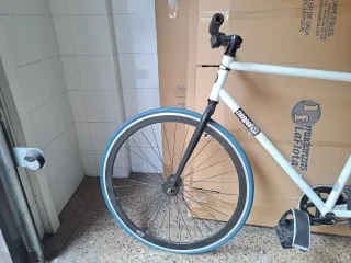 Bicicleta Fixie Blanca