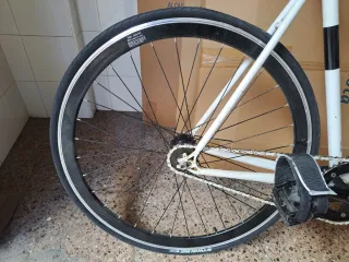 Bicicleta Fixie Blanca