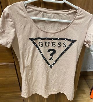 Camiseta Guess Talla S Beige