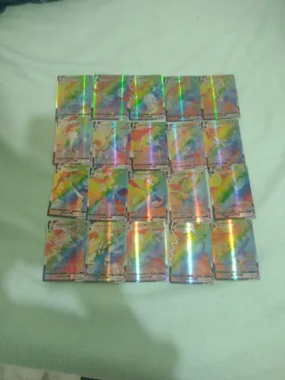 Lote de 20 Cartas Pokémon Arcoíris