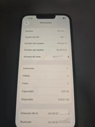 iPhone 13 Negro 128GB