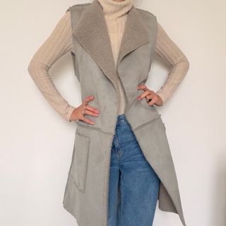 Gilet lungo Dixie grigio