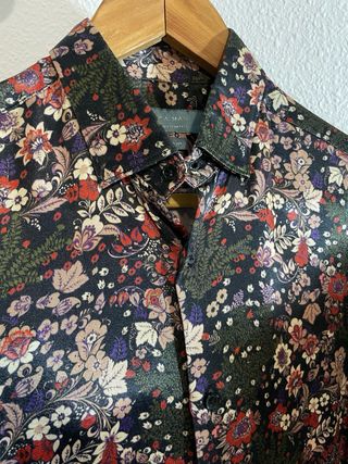 Camisa Estampada Hombre Zara
