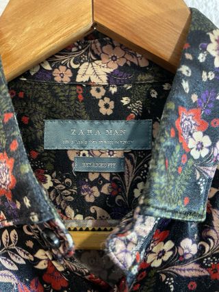 Camisa Estampada Hombre Zara