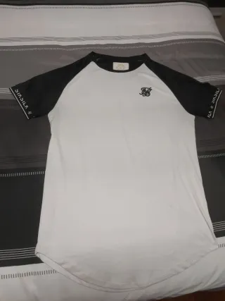 Maglietta SikSilk bianca e nera