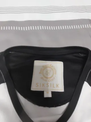 Maglietta SikSilk bianca e nera
