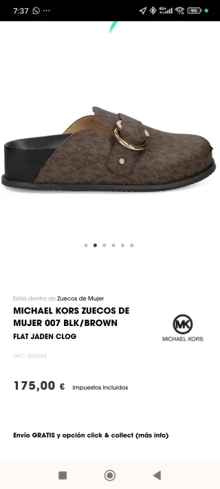 Zuecos Michael Kors Talla 37 Sin Estrenar,