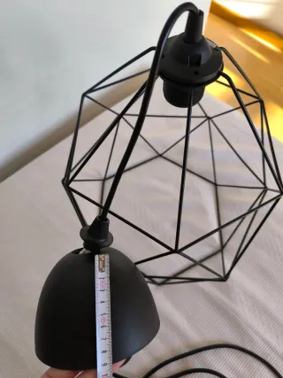 Lámpara de techo geométrica negra