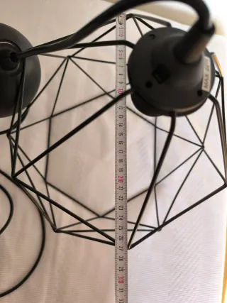 Lámpara de techo geométrica negra