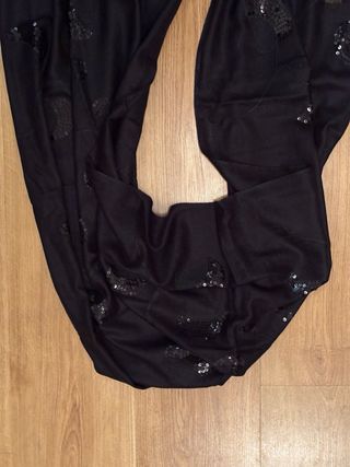 Pañuelo Pashmina Negro con Lentejuelas