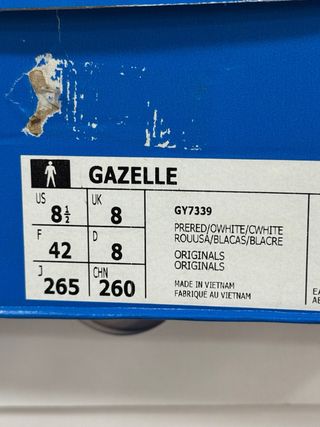 Adidas Gazelle Rojas Talla 42