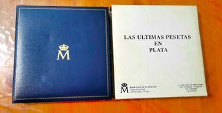 Monedas Últimas Pesetas en Plata - Estuche.