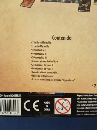 7 WONDERS (Asmodee) - Cartas enfundadas