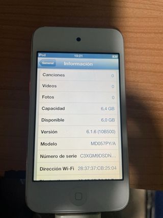 iPod Apple Blanco