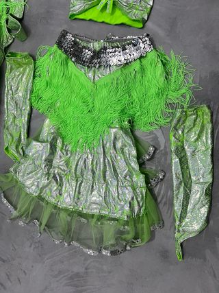 Vestito da ballerina verde fluo