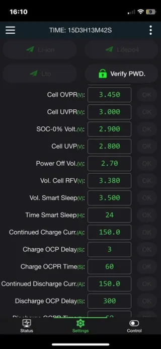 Batería 15kWh/16kWh Victron Deye Easun