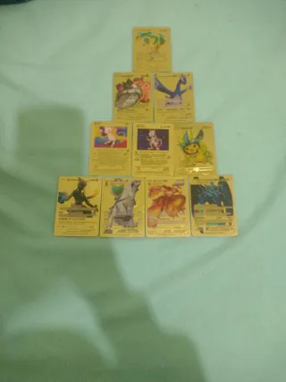 Colección Cartas Pokémon Doradas