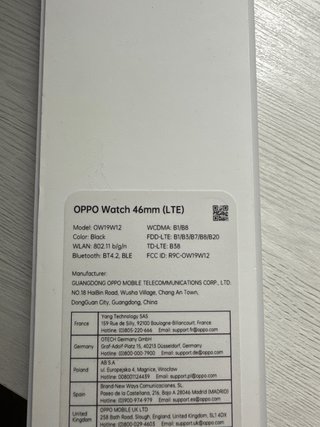 Oppo Watch Negro (No funciona el táctil)